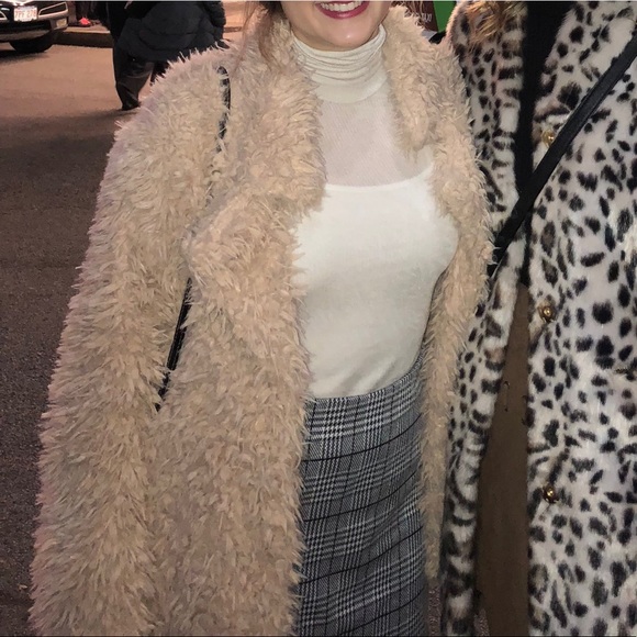 Jackets & Blazers - Tan teddy coat